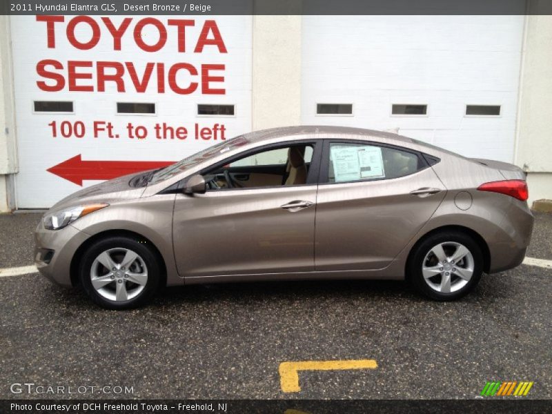 Desert Bronze / Beige 2011 Hyundai Elantra GLS