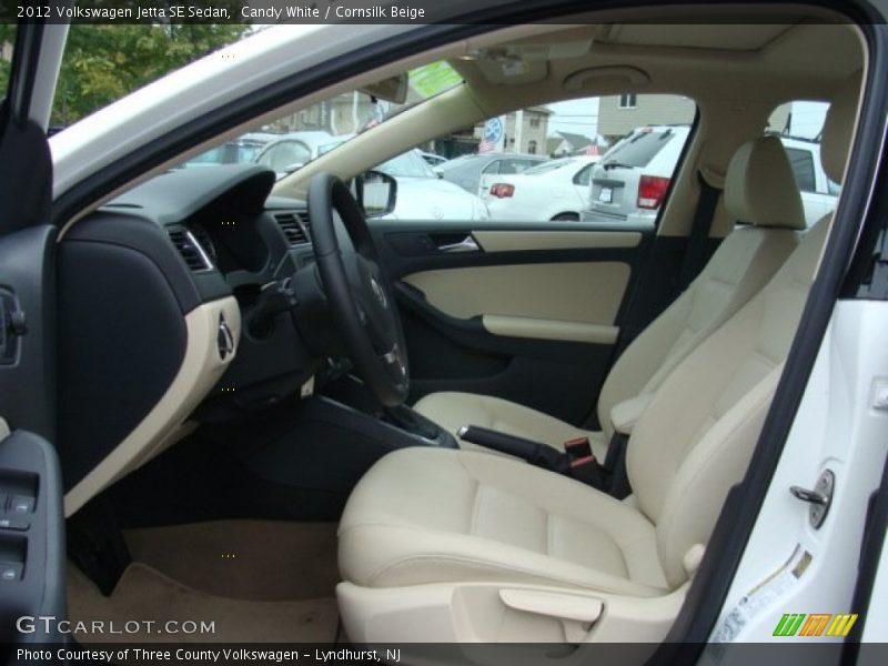 Candy White / Cornsilk Beige 2012 Volkswagen Jetta SE Sedan