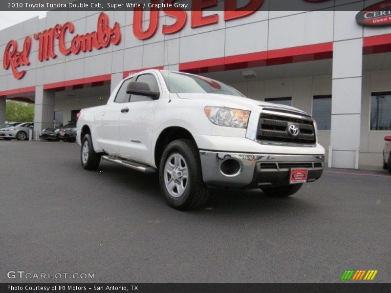 Super White / Graphite Gray 2010 Toyota Tundra Double Cab