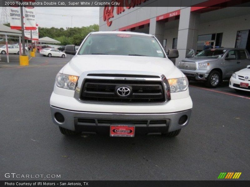 Super White / Graphite Gray 2010 Toyota Tundra Double Cab