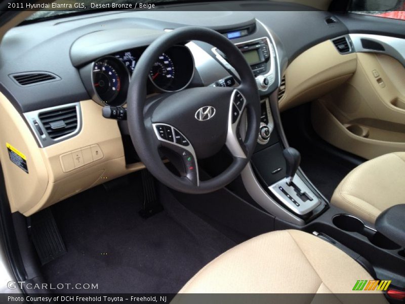 Desert Bronze / Beige 2011 Hyundai Elantra GLS