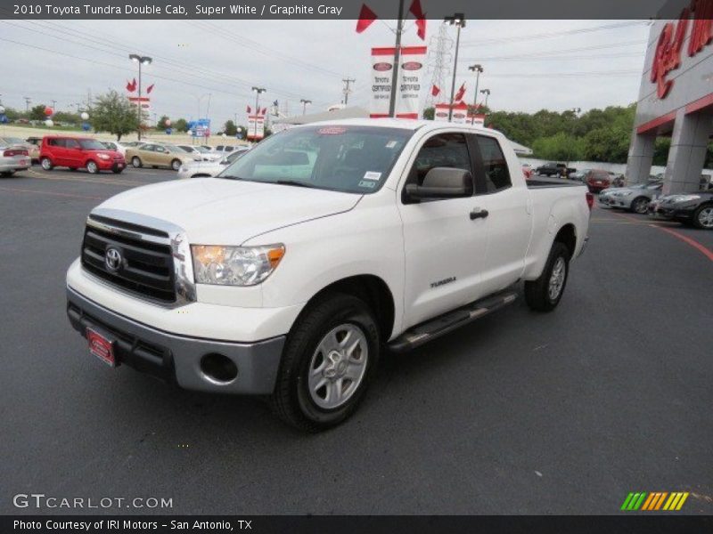 Super White / Graphite Gray 2010 Toyota Tundra Double Cab