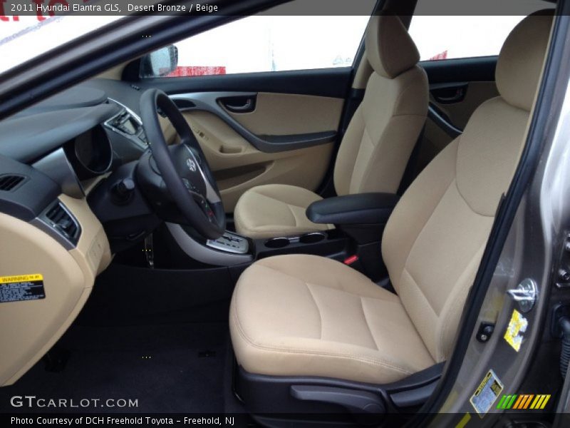 Desert Bronze / Beige 2011 Hyundai Elantra GLS