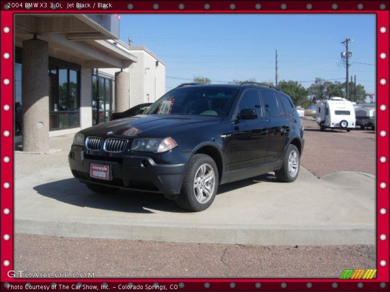 Jet Black / Black 2004 BMW X3 3.0i