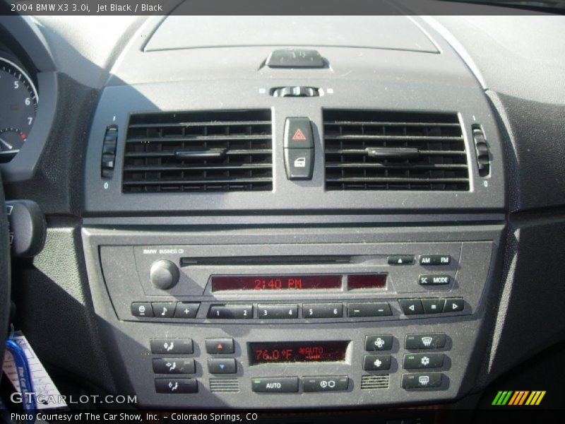 Jet Black / Black 2004 BMW X3 3.0i
