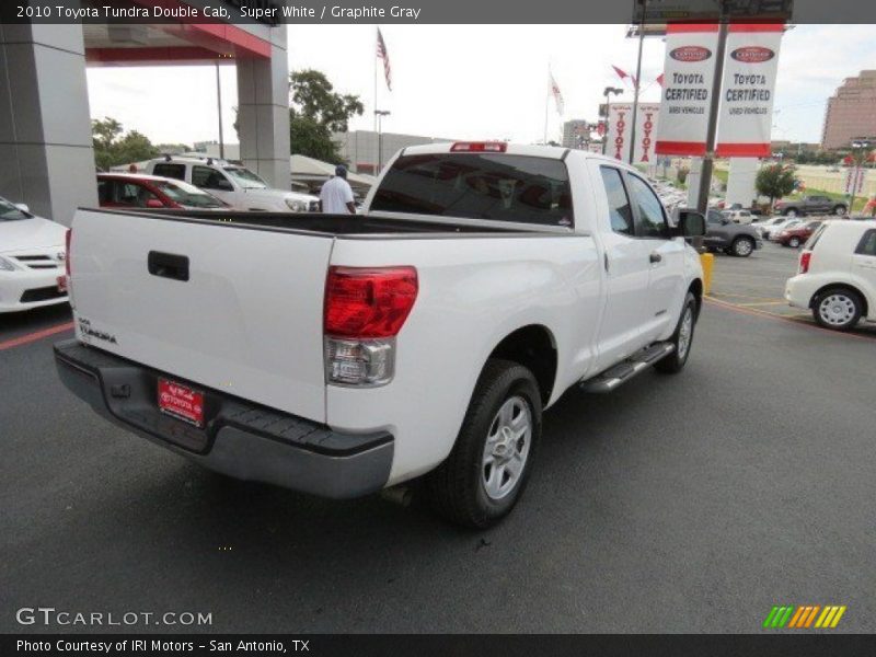 Super White / Graphite Gray 2010 Toyota Tundra Double Cab