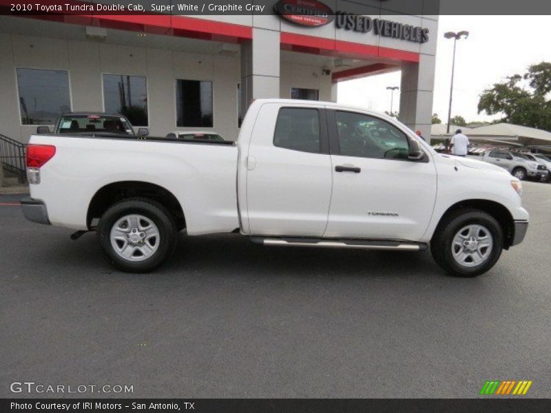Super White / Graphite Gray 2010 Toyota Tundra Double Cab