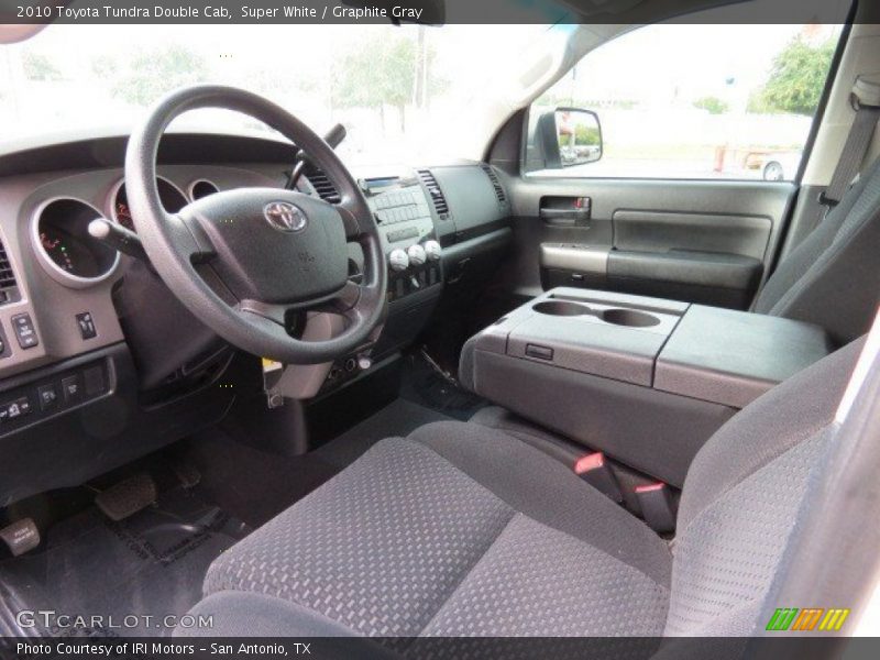 Super White / Graphite Gray 2010 Toyota Tundra Double Cab