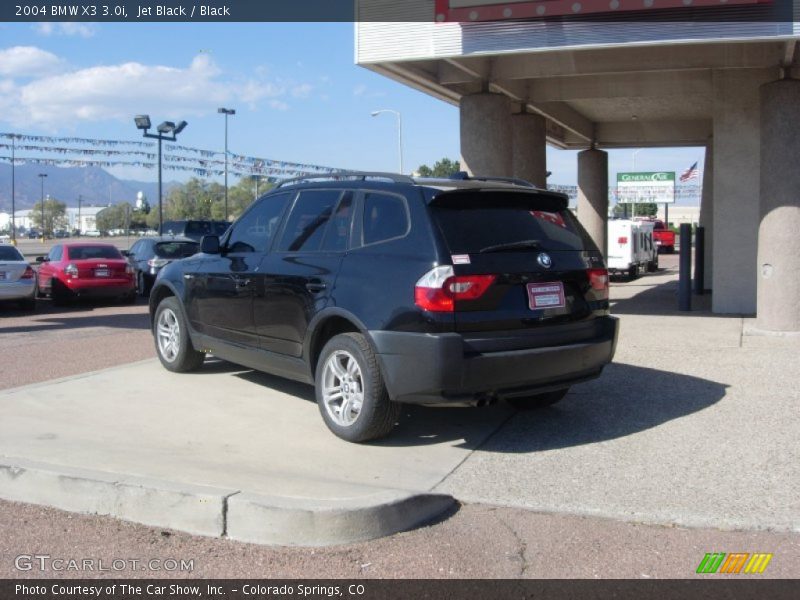 Jet Black / Black 2004 BMW X3 3.0i