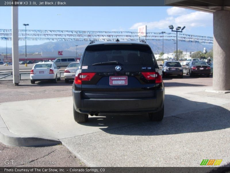 Jet Black / Black 2004 BMW X3 3.0i