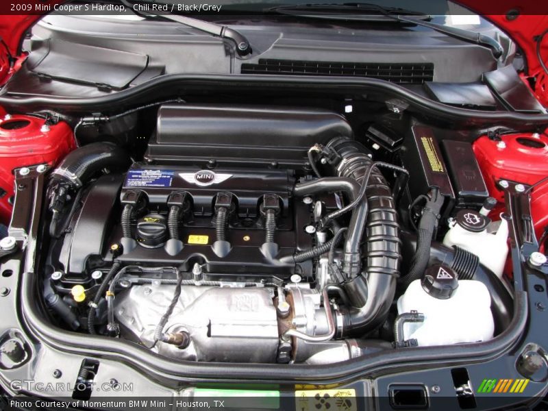 Chili Red / Black/Grey 2009 Mini Cooper S Hardtop