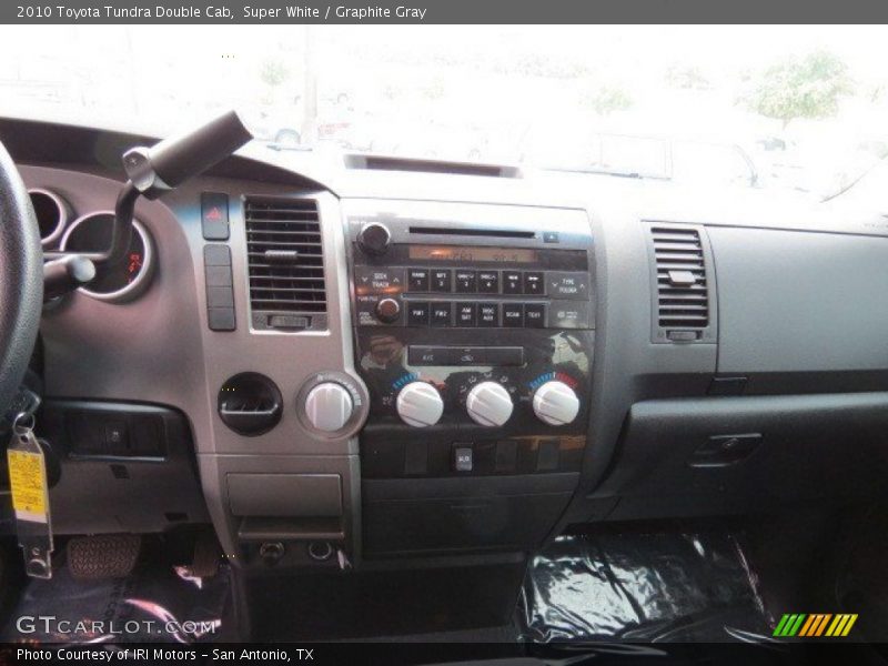 Super White / Graphite Gray 2010 Toyota Tundra Double Cab