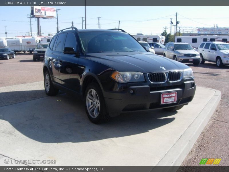 Jet Black / Black 2004 BMW X3 3.0i