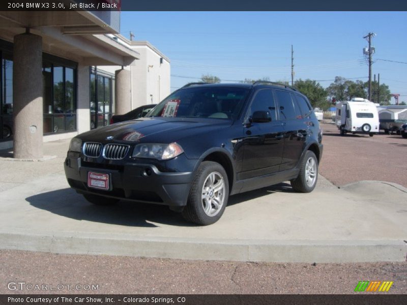 Jet Black / Black 2004 BMW X3 3.0i
