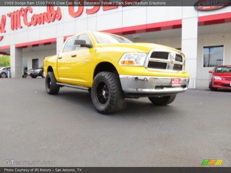 Detonator Yellow / Dark Slate/Medium Graystone 2009 Dodge Ram 1500 TRX4 Crew Cab 4x4