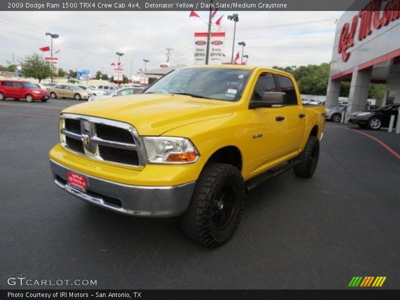 Detonator Yellow / Dark Slate/Medium Graystone 2009 Dodge Ram 1500 TRX4 Crew Cab 4x4