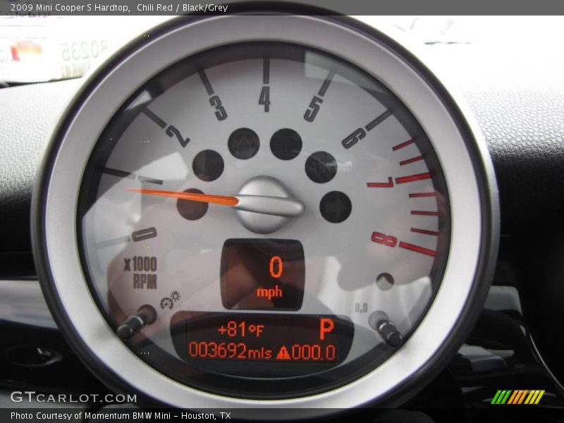 Chili Red / Black/Grey 2009 Mini Cooper S Hardtop