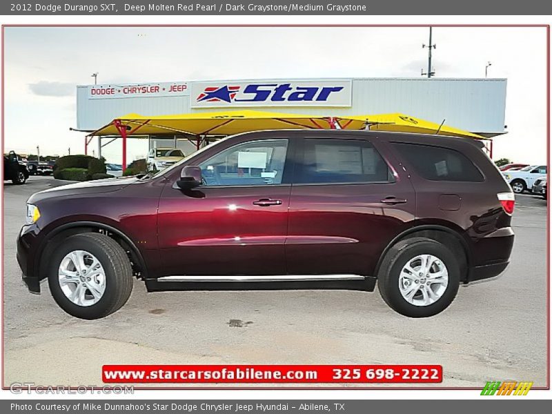 Deep Molten Red Pearl / Dark Graystone/Medium Graystone 2012 Dodge Durango SXT