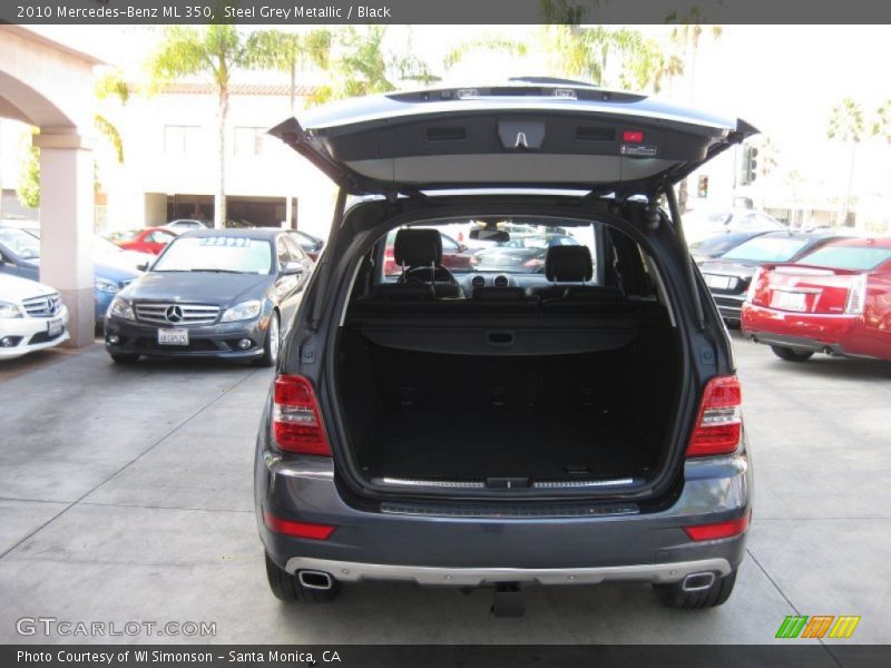 Steel Grey Metallic / Black 2010 Mercedes-Benz ML 350