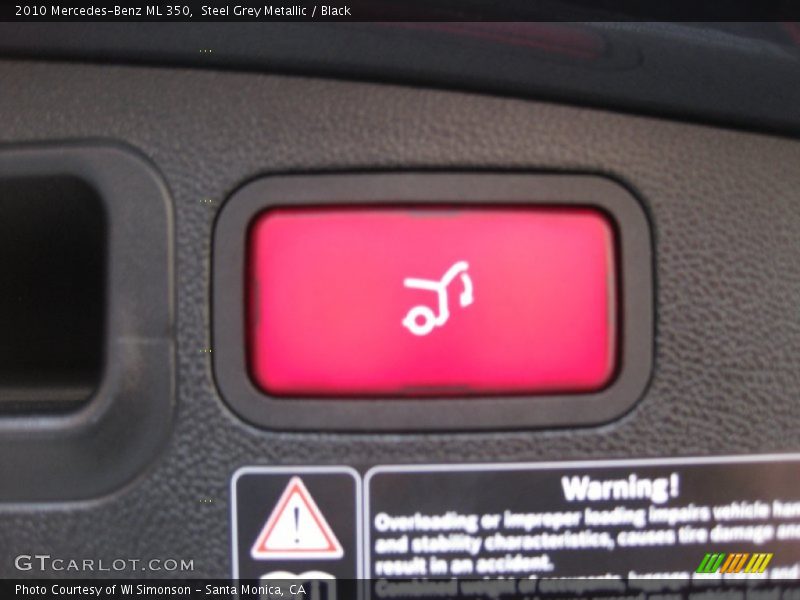 Steel Grey Metallic / Black 2010 Mercedes-Benz ML 350