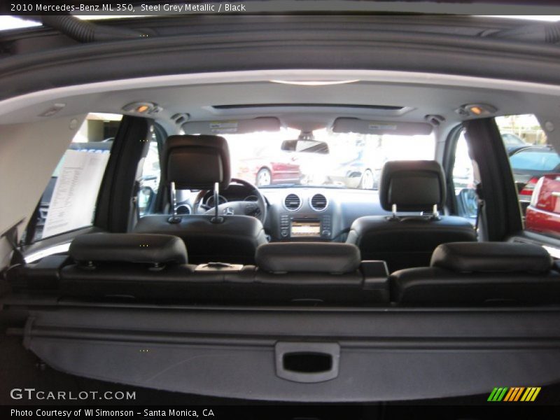 Steel Grey Metallic / Black 2010 Mercedes-Benz ML 350