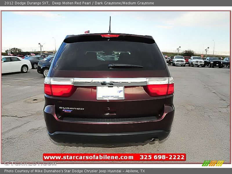 Deep Molten Red Pearl / Dark Graystone/Medium Graystone 2012 Dodge Durango SXT