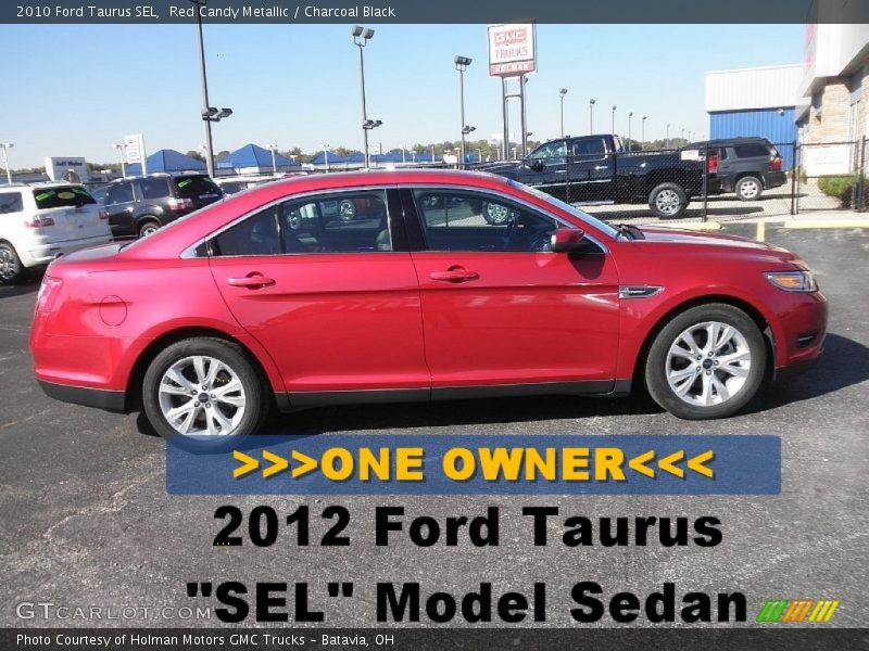 Red Candy Metallic / Charcoal Black 2010 Ford Taurus SEL