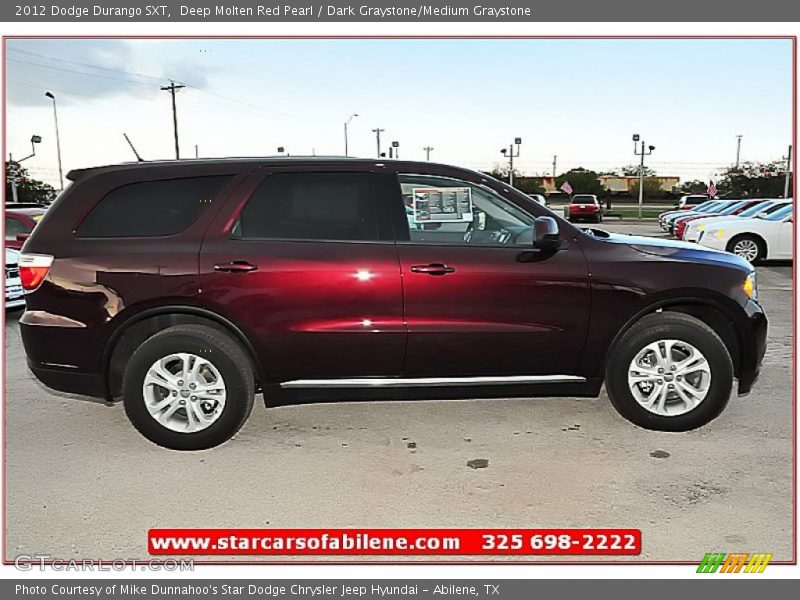 Deep Molten Red Pearl / Dark Graystone/Medium Graystone 2012 Dodge Durango SXT