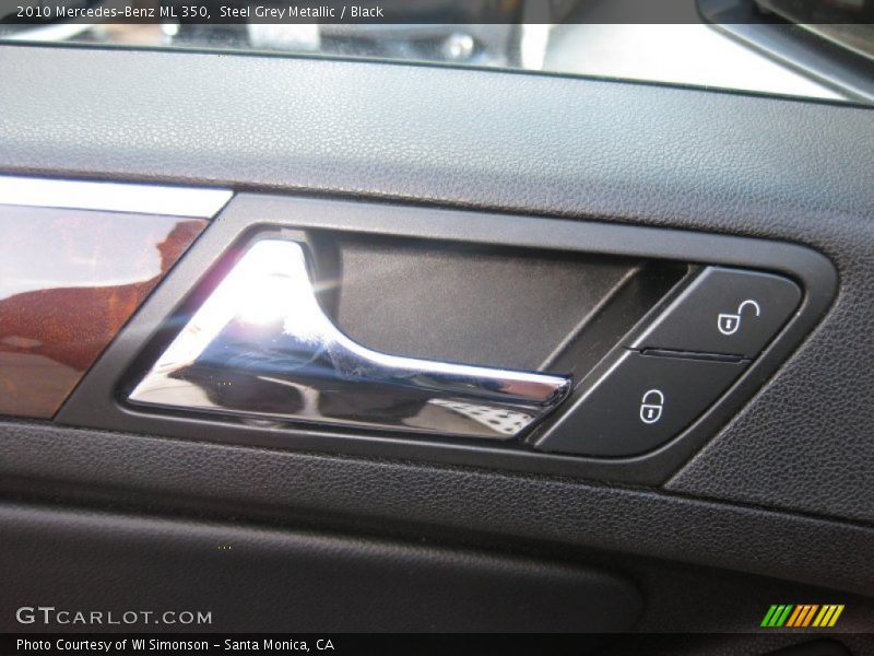 Steel Grey Metallic / Black 2010 Mercedes-Benz ML 350
