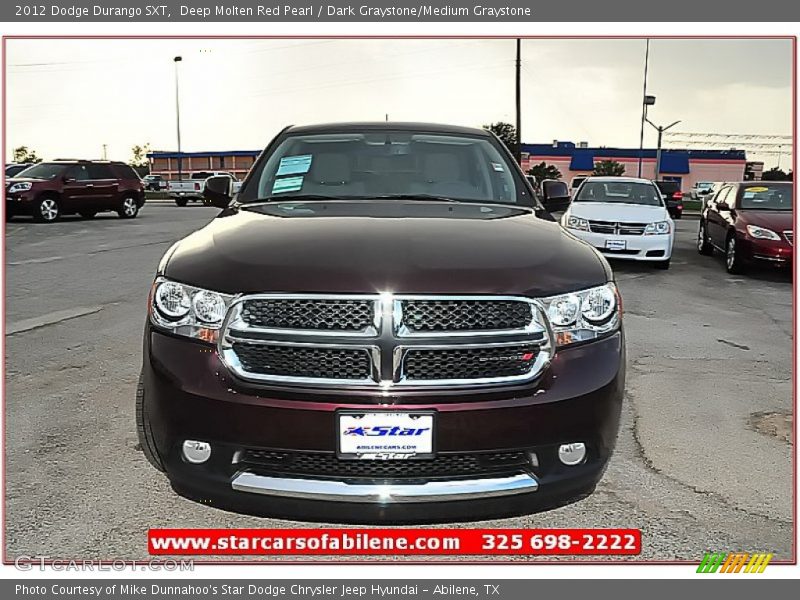 Deep Molten Red Pearl / Dark Graystone/Medium Graystone 2012 Dodge Durango SXT