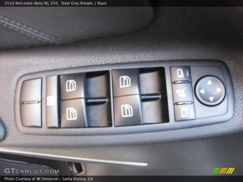 Steel Grey Metallic / Black 2010 Mercedes-Benz ML 350