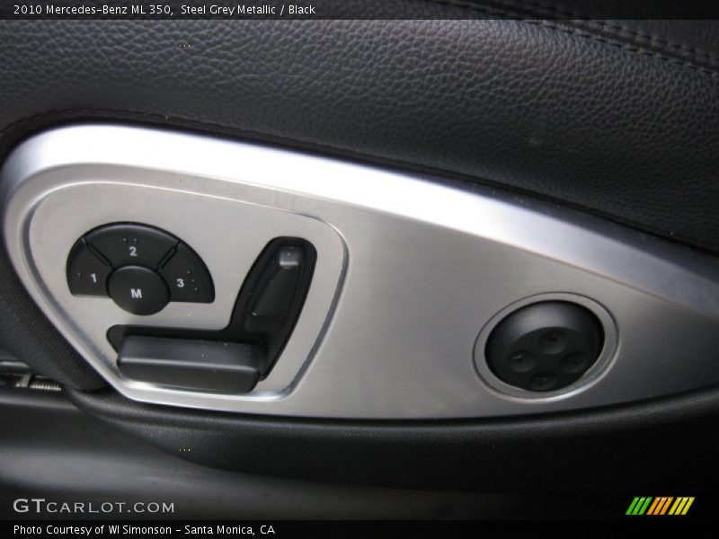 Steel Grey Metallic / Black 2010 Mercedes-Benz ML 350