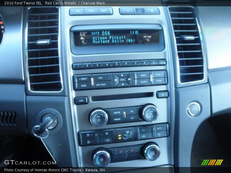Red Candy Metallic / Charcoal Black 2010 Ford Taurus SEL