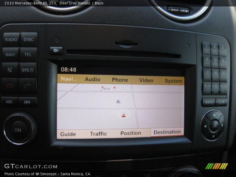 Steel Grey Metallic / Black 2010 Mercedes-Benz ML 350