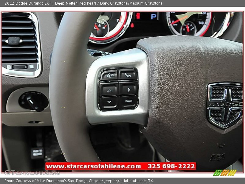 Deep Molten Red Pearl / Dark Graystone/Medium Graystone 2012 Dodge Durango SXT