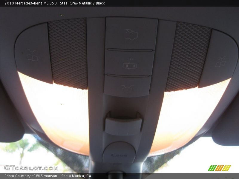 Steel Grey Metallic / Black 2010 Mercedes-Benz ML 350