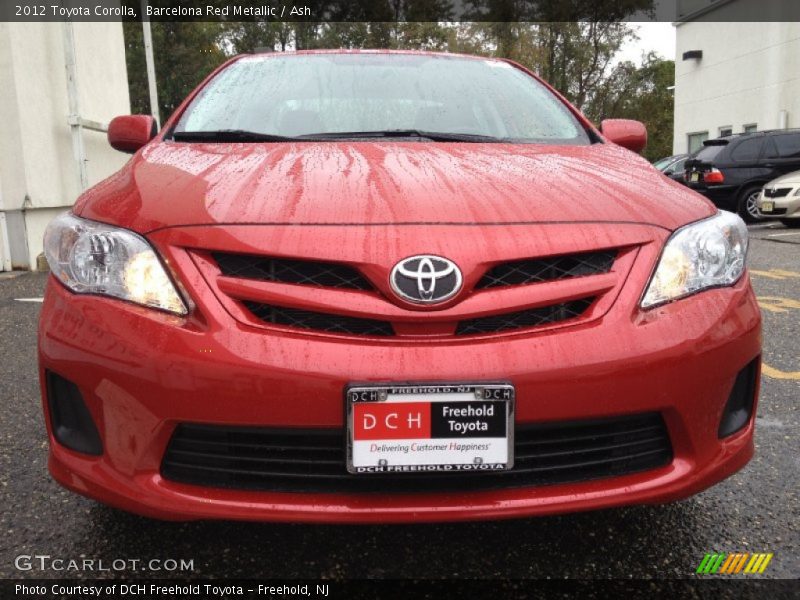 Barcelona Red Metallic / Ash 2012 Toyota Corolla