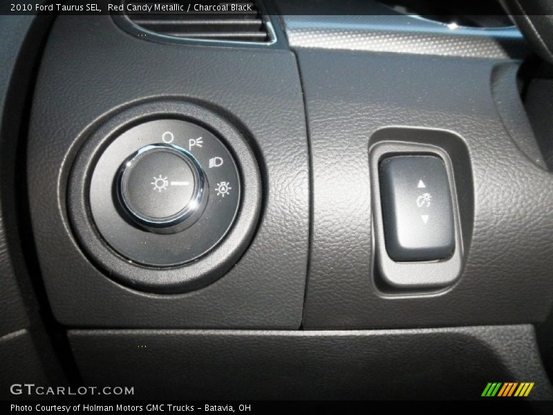 Red Candy Metallic / Charcoal Black 2010 Ford Taurus SEL