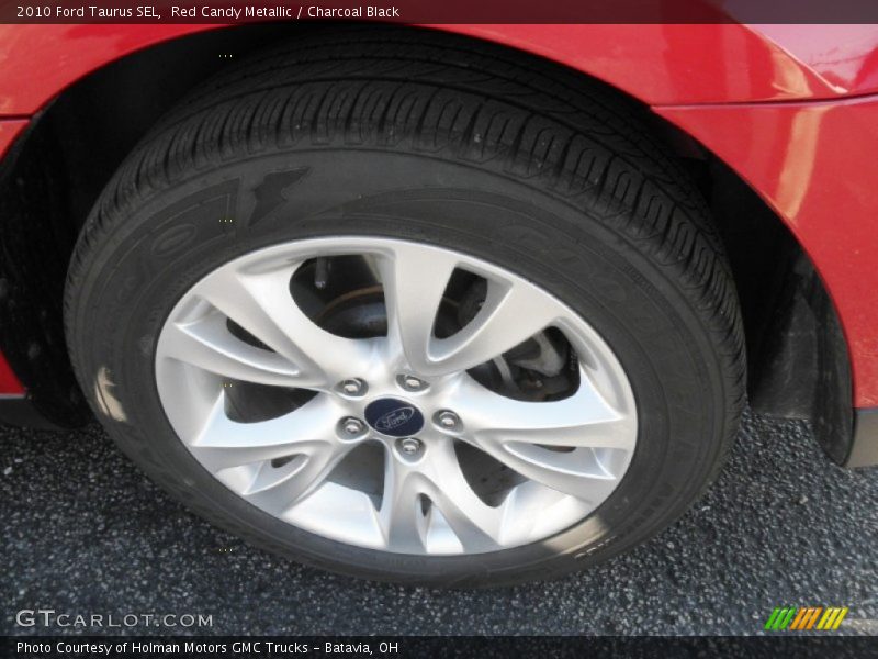 Red Candy Metallic / Charcoal Black 2010 Ford Taurus SEL