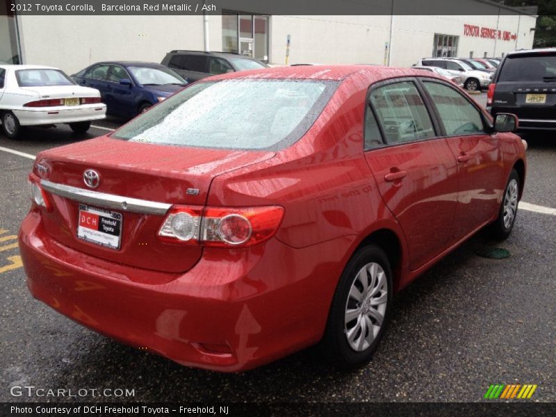 Barcelona Red Metallic / Ash 2012 Toyota Corolla