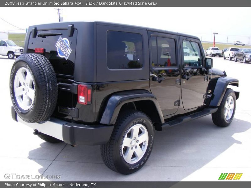 Black / Dark Slate Gray/Med Slate Gray 2008 Jeep Wrangler Unlimited Sahara 4x4