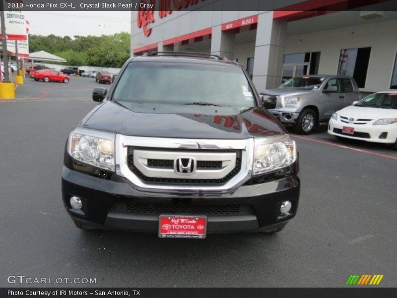 Crystal Black Pearl / Gray 2010 Honda Pilot EX-L