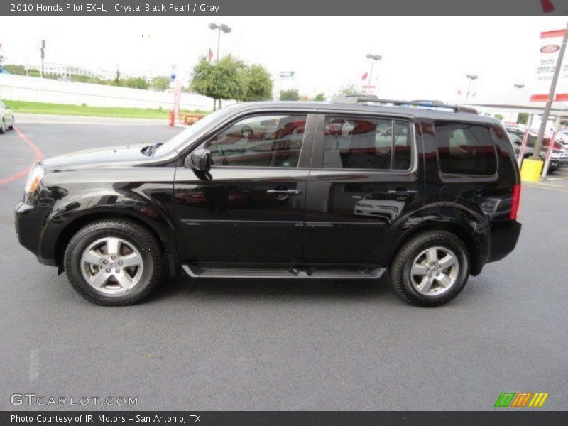 Crystal Black Pearl / Gray 2010 Honda Pilot EX-L