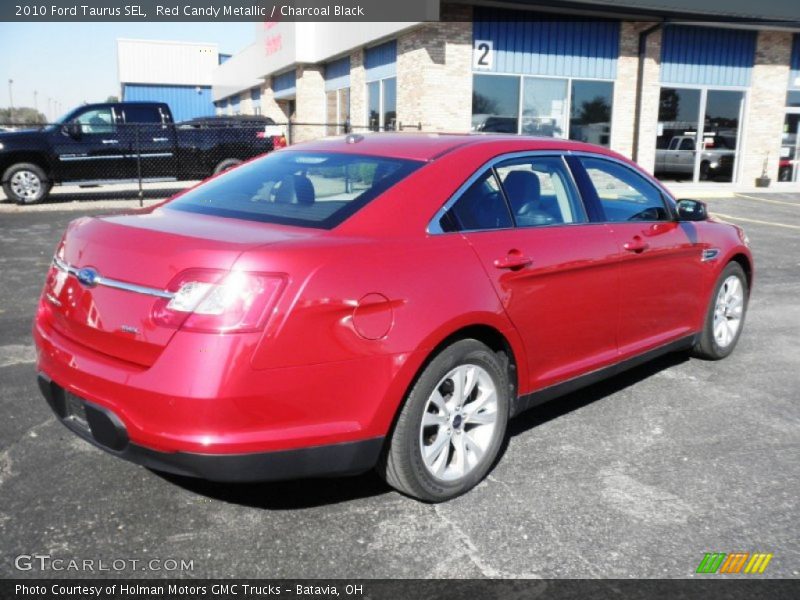 Red Candy Metallic / Charcoal Black 2010 Ford Taurus SEL