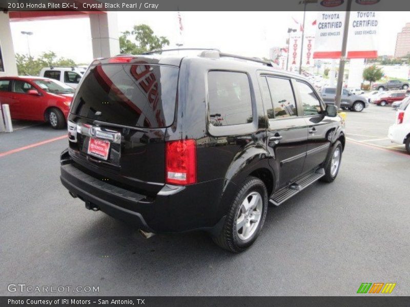 Crystal Black Pearl / Gray 2010 Honda Pilot EX-L
