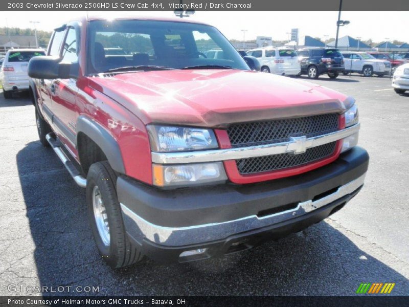 Victory Red / Dark Charcoal 2003 Chevrolet Silverado 2500HD LS Crew Cab 4x4