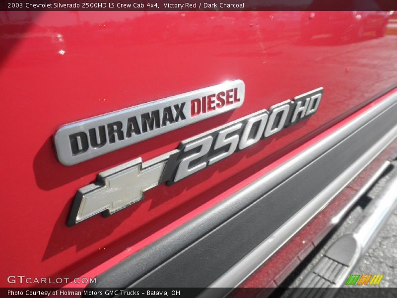 Victory Red / Dark Charcoal 2003 Chevrolet Silverado 2500HD LS Crew Cab 4x4