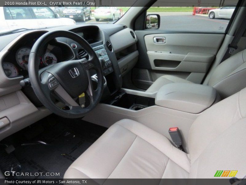 Crystal Black Pearl / Gray 2010 Honda Pilot EX-L