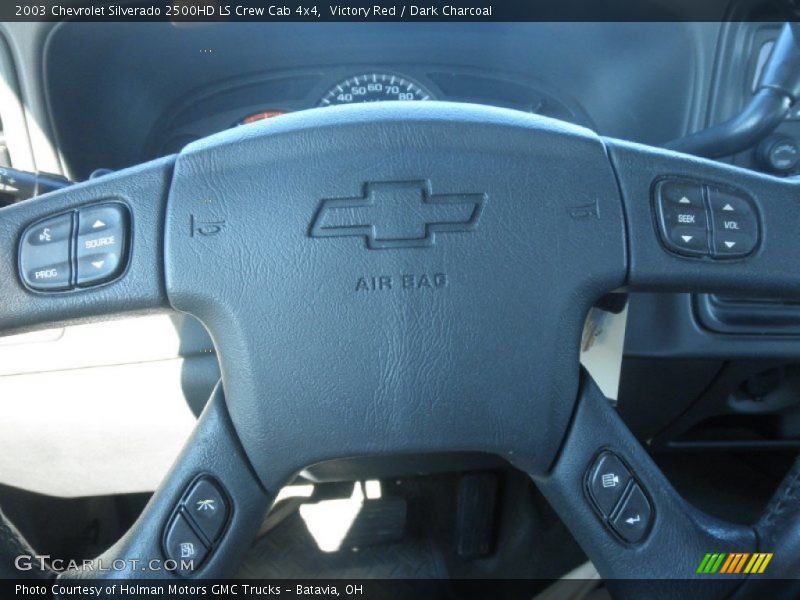 Victory Red / Dark Charcoal 2003 Chevrolet Silverado 2500HD LS Crew Cab 4x4