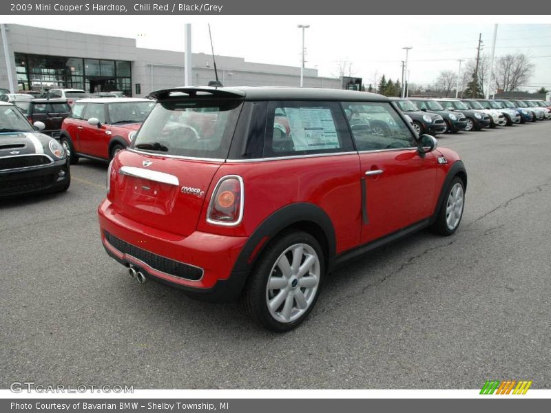 Chili Red / Black/Grey 2009 Mini Cooper S Hardtop
